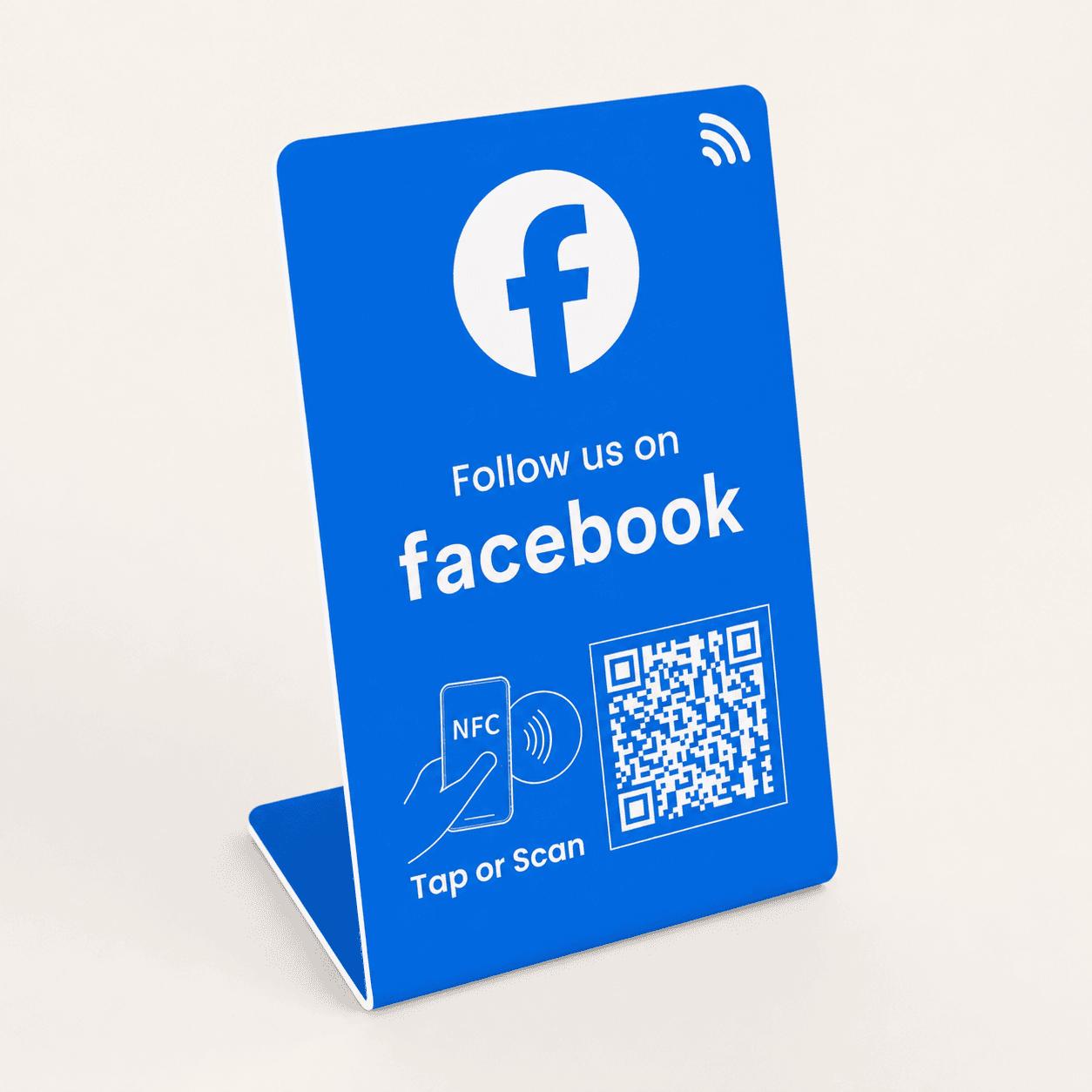 NFC karta pro Facebook ve studiovém prostředí